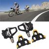 Dilwe Road Bike Pedals, Chromoly Axle, Adjustable Tension, Self-Locking, with SPD System