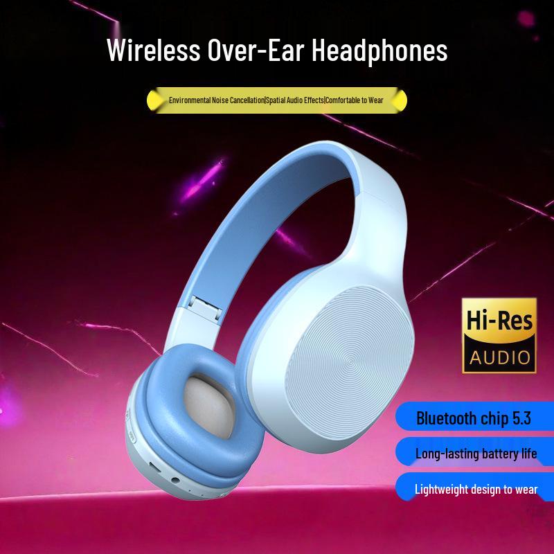 C2237 Беспроводные Bluetooth-наушники с шумоподавлением, полноразмерные: Долгая работа от батареи, Стереозвук, Нулевая задержка, Игровая модель