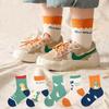 5 пар детских носков-гольфов с мультяшным рисунком для мальчиков и девочек 1-12 лет, весна-осень