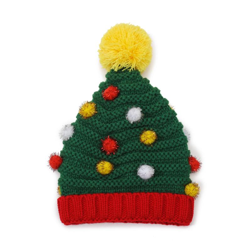 Simple Christmas hats are directly supplied to knitted hats, popular autumn and winter jacquard new Christmas versatile men and women