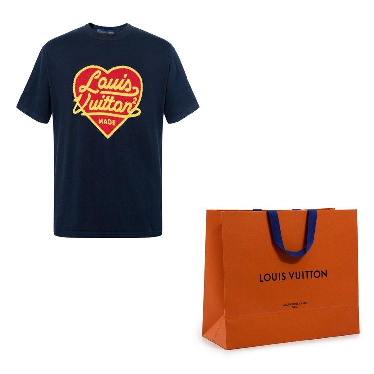 Louis Vuitton Свитшот с жаккардовым узором в виде сердца X Nigo Intarsia Jacquard Crewneck 1A9GM1