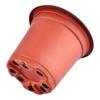 Two-Tone Plastic Flower Pot Red Black Seedling Pots With Multiple Sizes