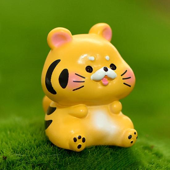 Миниатюрная статуя, прочная для украшения, разноцветная, красочная, миниатюрная статуэтка из смолы, удобная, привлекательная, яркая.