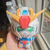 Новая милая плюшевая игрушка RX 78-2 Гандам 10 см Милый персонаж Гандам из мобильного доспеха Мягкая набивная кукла Аниме Меха Плюшевая игрушка для фанатов Подарок на день рождения Декор для дома и рабочего стола