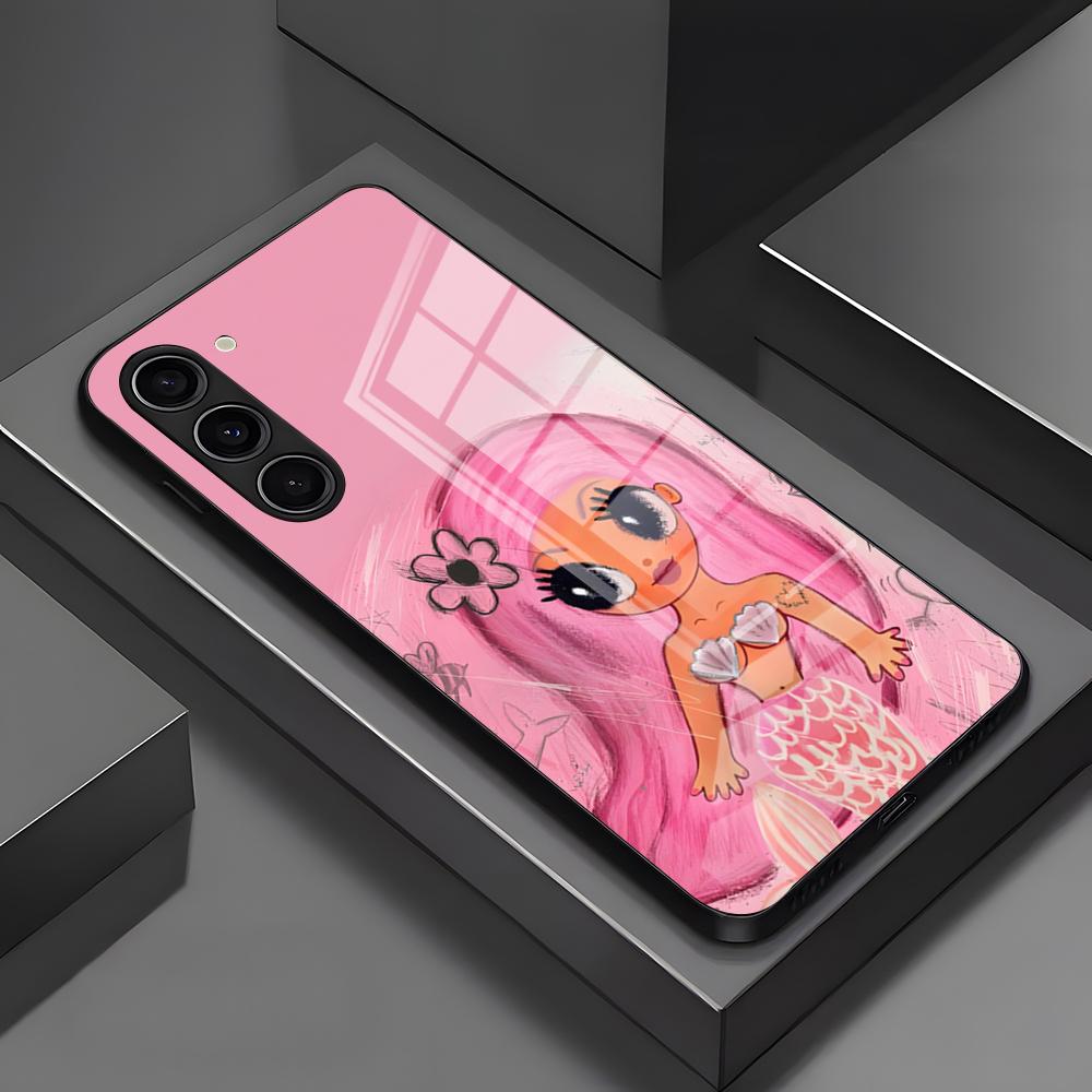 Чехол для телефона Singer K-Karol G для Samsung A25 A13 A33 5G A54 A36 A35 A56 A52 A14 Ударопрочная стеклянная крышка