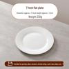 European White Ceramic Buffet Steak Plate
