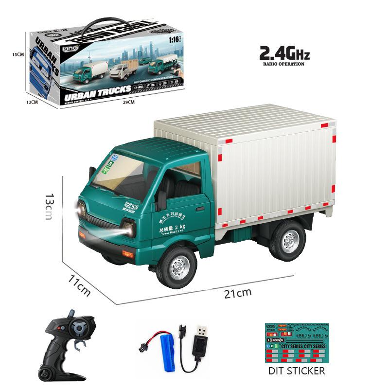 RC Truck Drift Car 2.4G Remote Control transport vehicle Cars Trucks with door open lights sounds Toys for Boys Kids Children