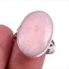 Natural Pink Opal Gemstone 925 Solid Sterling Silver Jewelry Ring Size 10 Q4D74
