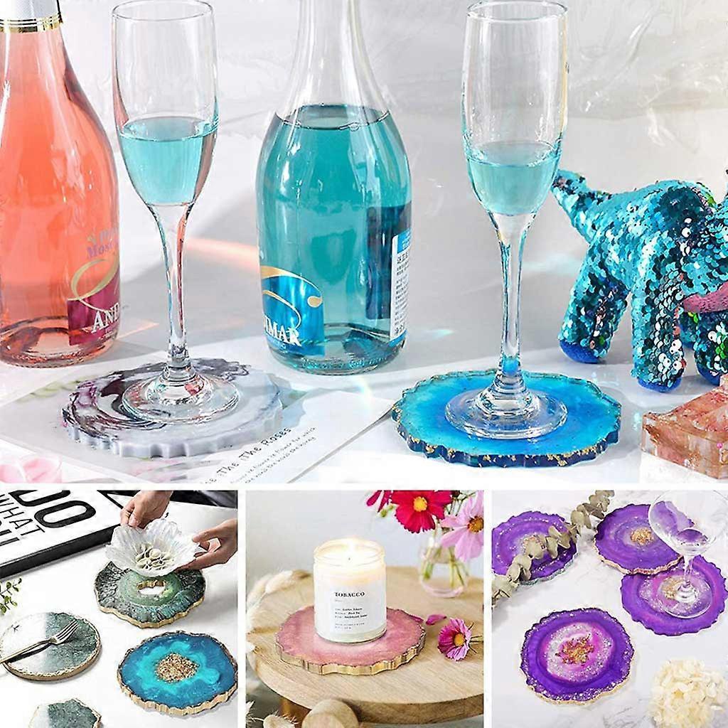 Irregular Wave Tea-Cup Coaster Silicone Molds for DIY Resin Artwork, Home Decor