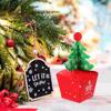 10 Pcs Paper Christmas Gift Box DIY Gift Packaging Box Christmas Tree Candy Box  Kids