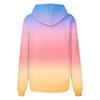 Женская мода Повседневные Универсальные Повседневные толстовки с круглым вырезом Графика Повседневные с длинным рукавом Градиент Лоскутная верхняя одежда с принтом Толстовки