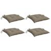 VidaXL Set of 4 Pallet Cushions, Waterproof Seat Pad, Garden Cushion, Outdoor Decoration Terrace, Taupe 361532