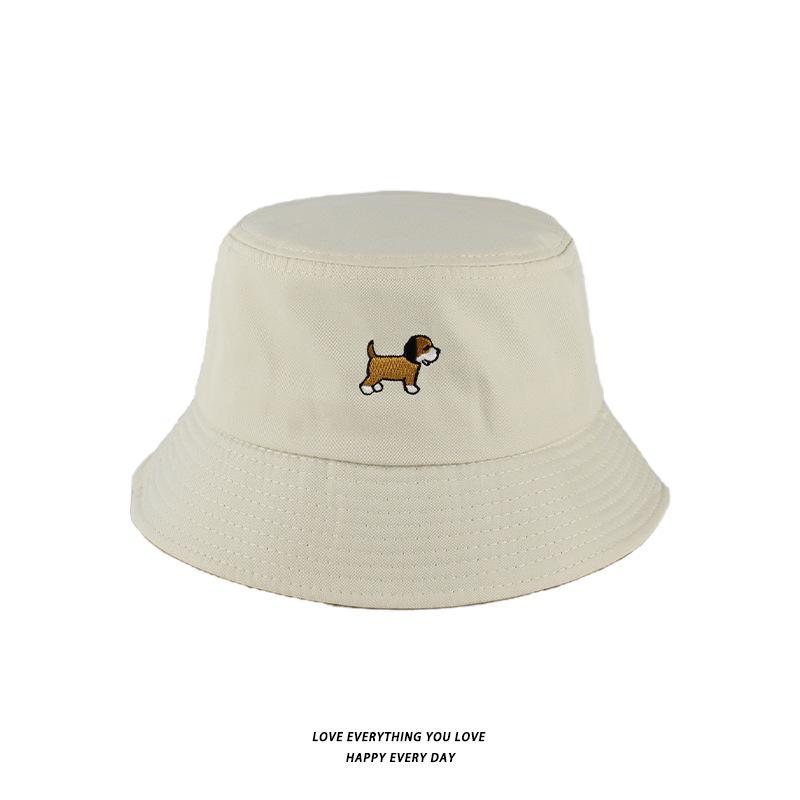 Bucket Hats Men And Women Skull Embroidered Fisherman Hat, Single-Sided Black Street Fashion Foldable Sunhat