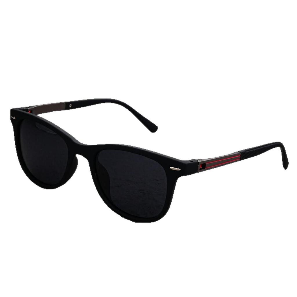 Retro Classic Polarized Sunglasses with Square Frame and Rivet Design