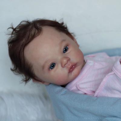 3D мраморная текстура кожи, видимые вены, 45 см, мягкая силиконовая кукла реборн, игрушка для девочек, тканевое тело, детское платье, искусство Boneca