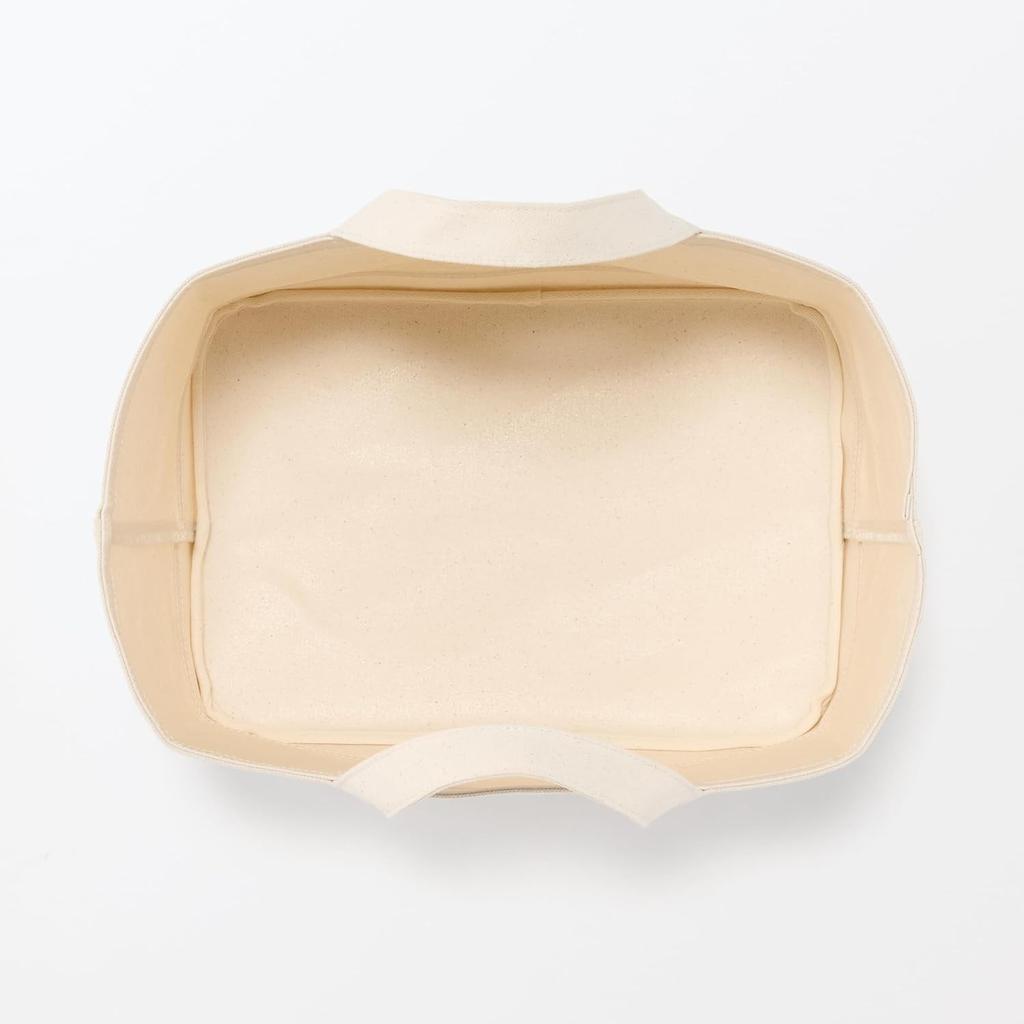 MUJI Мягкий бокс из хлопкового холста, 37 см Ш x 26 см Г x 26 см, Подходит для хранения одежды, С ручками, Большой, Прибл.. H, номер 23090018,