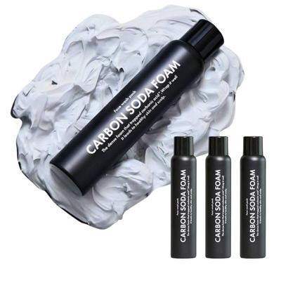 Набор пены CARBON SODA с углекислым газом, пена с углем, высокая концентрация 8000 ppm, очищение пор, уход за кожей, красивая кожа, 150 г
