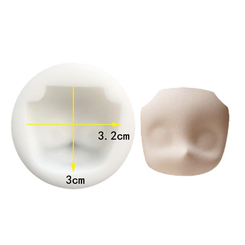 Универсальная силиконовая форма для лица для глины и керамики