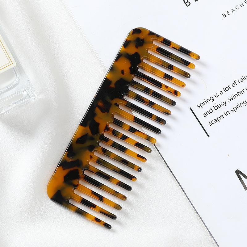 Popular Hair Combs In Europe and America, Hot-selling Acetic Acid Board Comb Anti-static Marble Pattern Hair Comb