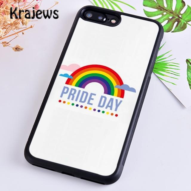 Krajews Gay Pride LGBT Flag Springs Phone Case Cover For iPhone 17 Air 16 15 14 plus 12 13 pro max coque Fundas