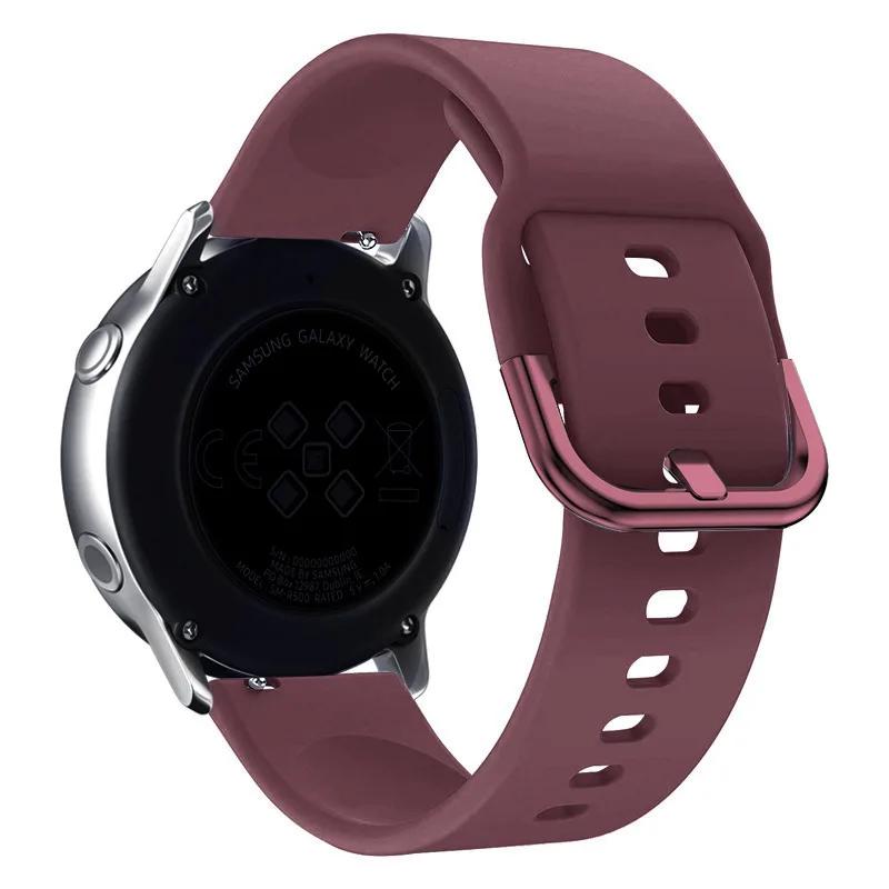 20 мм/22 мм ремешок для Samsung Galaxy Watch Active 2 40 мм 44 мм 3 Gear Sport браслет сменный ремешок для часов 20 мм 22 ремешок для часов