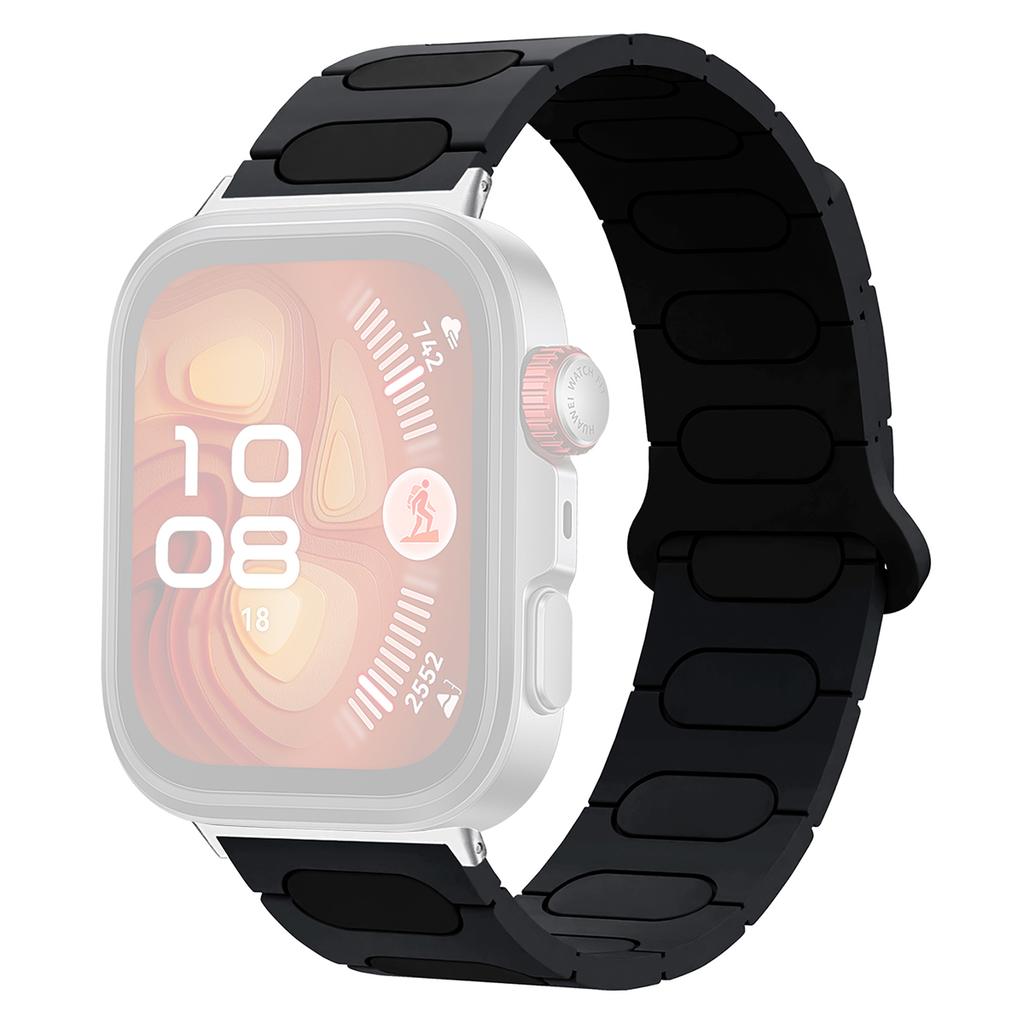 Магнитный ремешок овального дизайна для Huawei Watch Fit 4 Pro/Fit 4/Fit 3 Силиконовый ремешок для часов Двухцветный