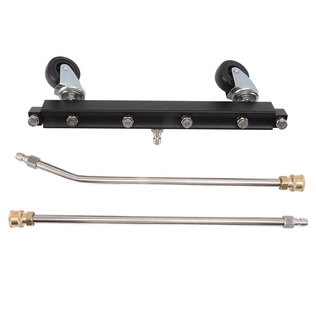 Мойка высокого давления для чистки днища с 6 насадками, 2 удлинительными трубками, щетка для мытья под автомобилем