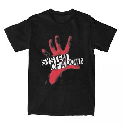 Футболка System of A Down, летняя музыкальная забавная футболка с логотипом, потрясающая футболка в стиле хип-хоп, футболка с коротким рукавом, повседневная футболка.