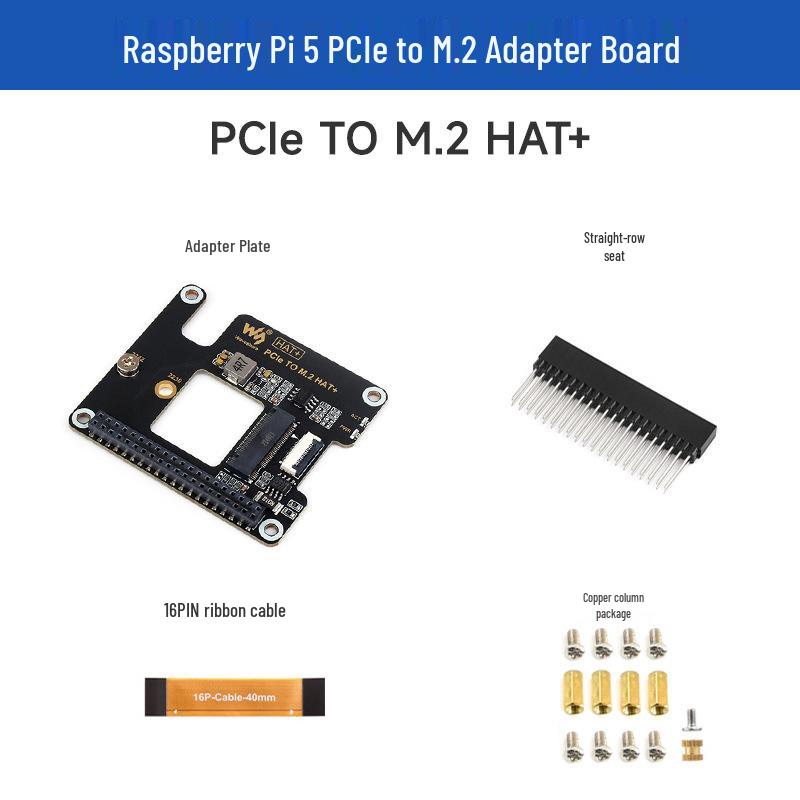 Weixue Плата расширения M.2 Interface HAT и SSD для Raspberry Pi 5