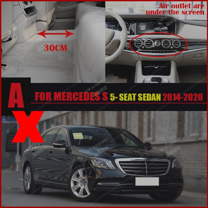 Автомобильные коврики для BENZ S-класса Седан W222 Пять мест 2014-2017 2018 Пользовательские автомобильные накладки на ноги автомобильный коврик