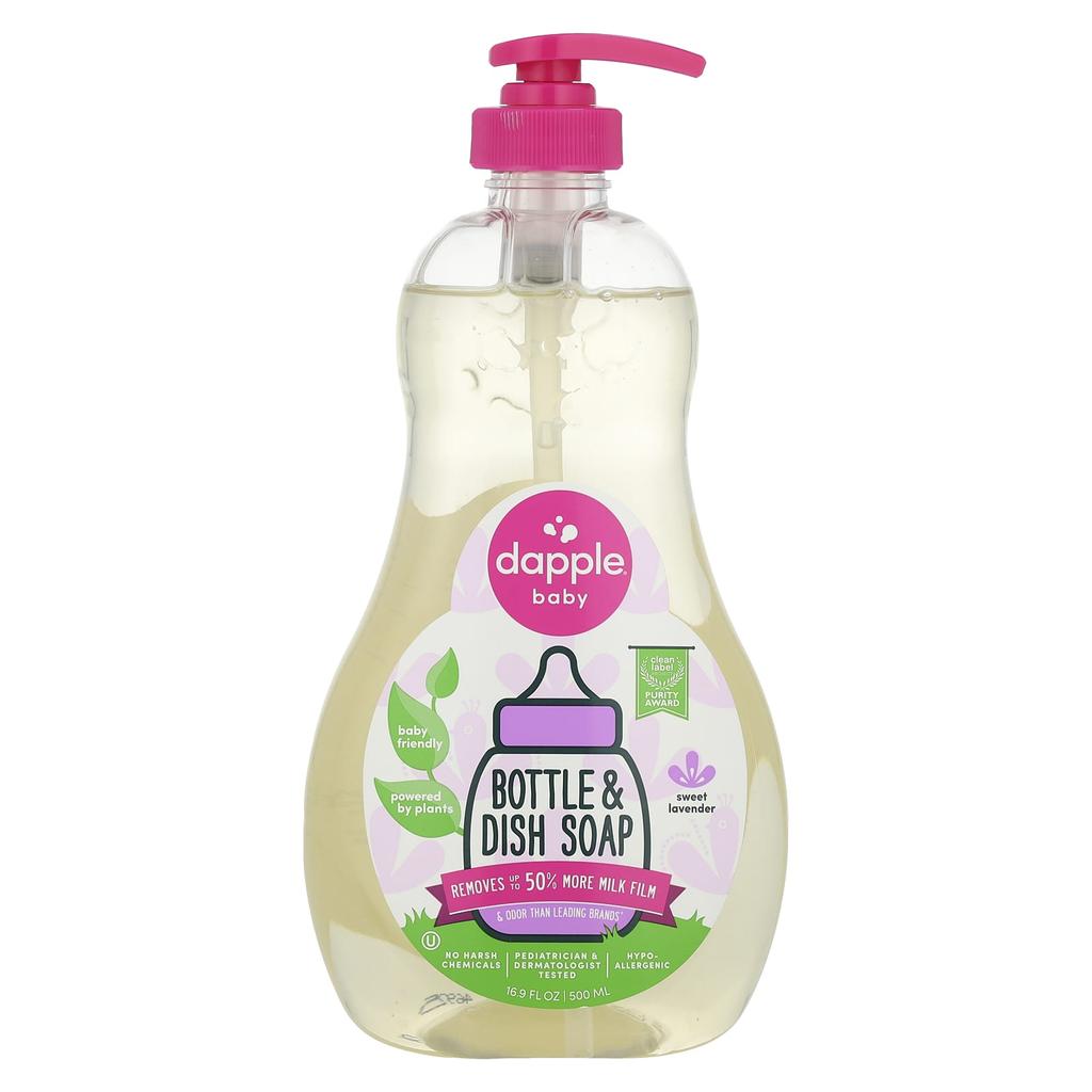 Container and Dish Soap, Sweet Lavender, 500Ml (16.9Fl Oz)