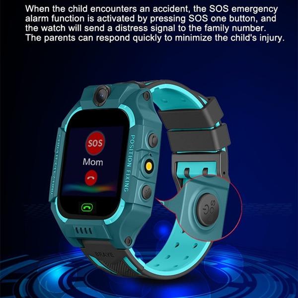 Детские умные часы AISHI Q19 LBS Position Location SOS Camera Phone Smart Baby Watch Голосовой чат Smartwatch Mobile Watch