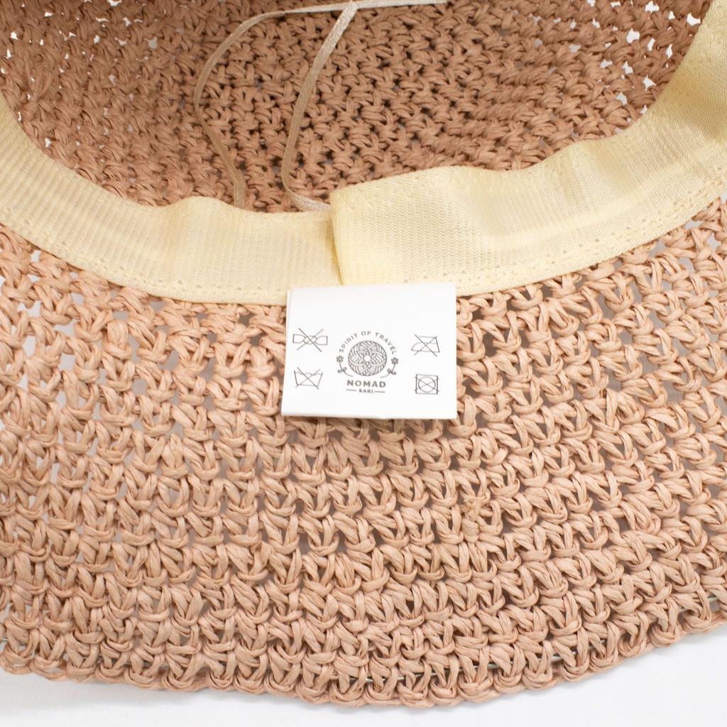 Nomad Sari Floppy Straw Sun Hat – Rose Blush