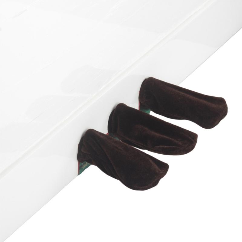 3 шт. Чехол для педали сустейна пианино Плюшевый чехол для защиты педали пианино Футляр Противоскользящие аксессуары для пианино Пылезащитные чехлы для педалей