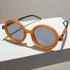 Vintage Round Sunglasses Women for Men Trendy Sun Glasses Punk Luxury Brand Designer Shades Big Frame Eyeglasses UV400