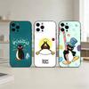 Emoticons P-Pingu Penguin Phone Case Silicone Black Soft For IPhone 17,16,15,14,13,12,11,SE,Plus Pro Max