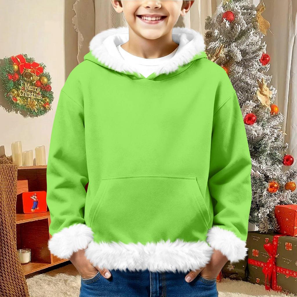 Children's Sweatshirt Girls Boys Long Sleeve Lightweight Casual Hoodie Loose Comfortable Sweatshirt