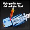 2 комплекта 12 В 24 В 40 Вт Печатающая головка Горячий конец E3D V5 Hotend Совместимый с ANYCUBIC Mega Zero 2.0 Chiron Vyper 3D Печать J-Head Детали 3D-принтера (цвет :