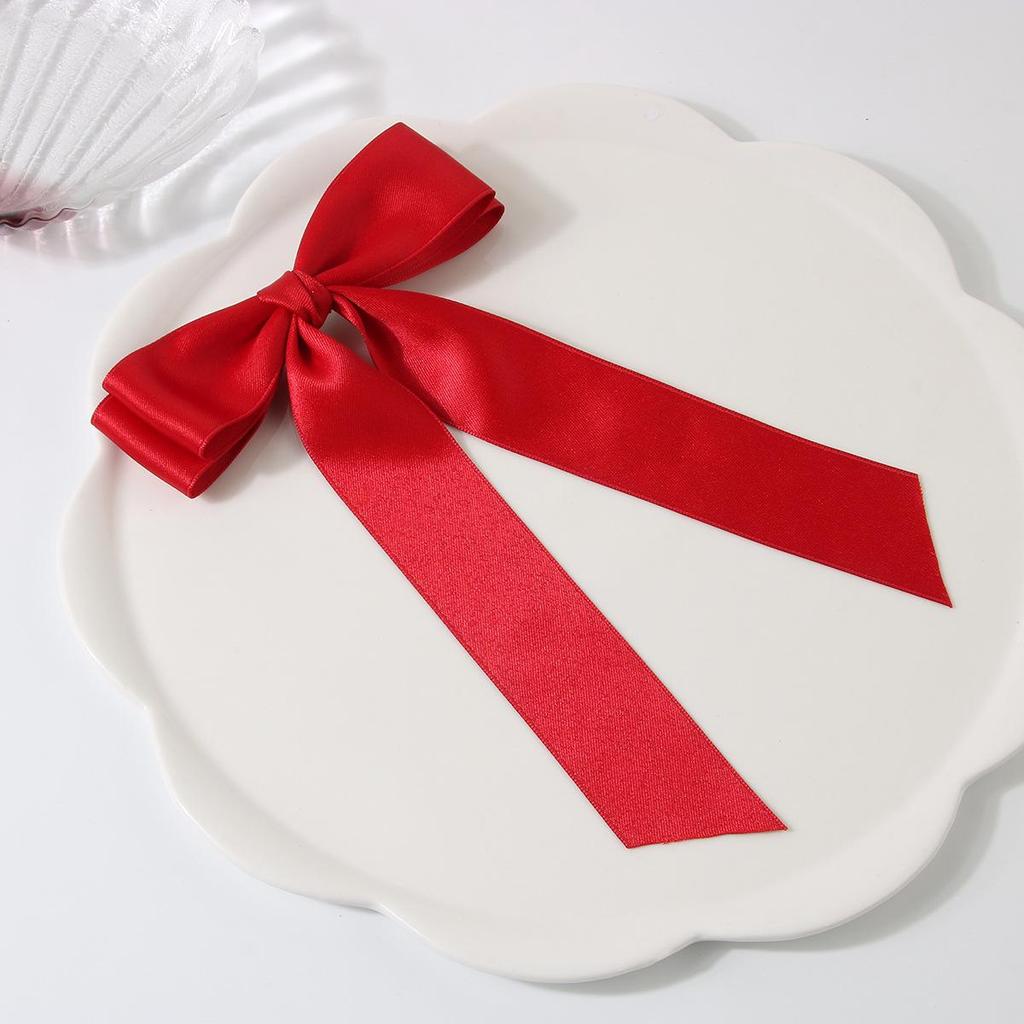 Заколка-уточка с бантом в балетном стиле 4 см: Дофаминовый Сладкий Плетеный Аксессуар для Волос