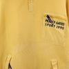 PEARLY GATES golf Long sleeve half button trainer L Yellow Back brushed Men's Used