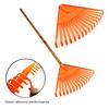 Non-Slip Garden Rake Weed Puller Tool with Long Adjustable Handle Design Easy Installation Wide Application Large Leaf Rake