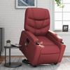 VidaXL Electric Massage Recliner, Relaxation Chair with Adjustable Backrest and Footrest, Seat of 3204683