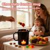 Chocolate Fondue Cup Ceramic Chocolate Butter Warmer Portable Melt Hot Pot Cup For Seafood Dinner Appetizer Sauce Cheese Candy
