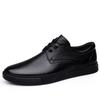 Минималистичная кожаная повседневная обувь в британском стиле для мужчин, на шнуровке, с перфорацией, мужские спортивные оксфорды для деловых собеседований