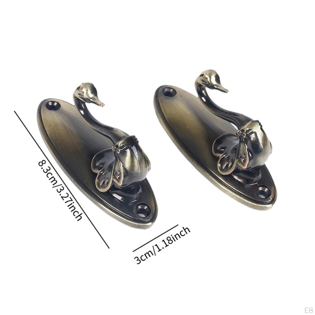 2 Pieces Curtain Holdback Hooks Drapery Hold Back Hook Drape Hanging Holder for Bedroom