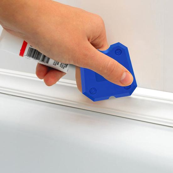 Glue Scraper Metal Spatula Head High Hardness Wear-Resistant Detachable Rubber Head Flexible Replacement 3-in-1 Shovel Scraper Angle Tool