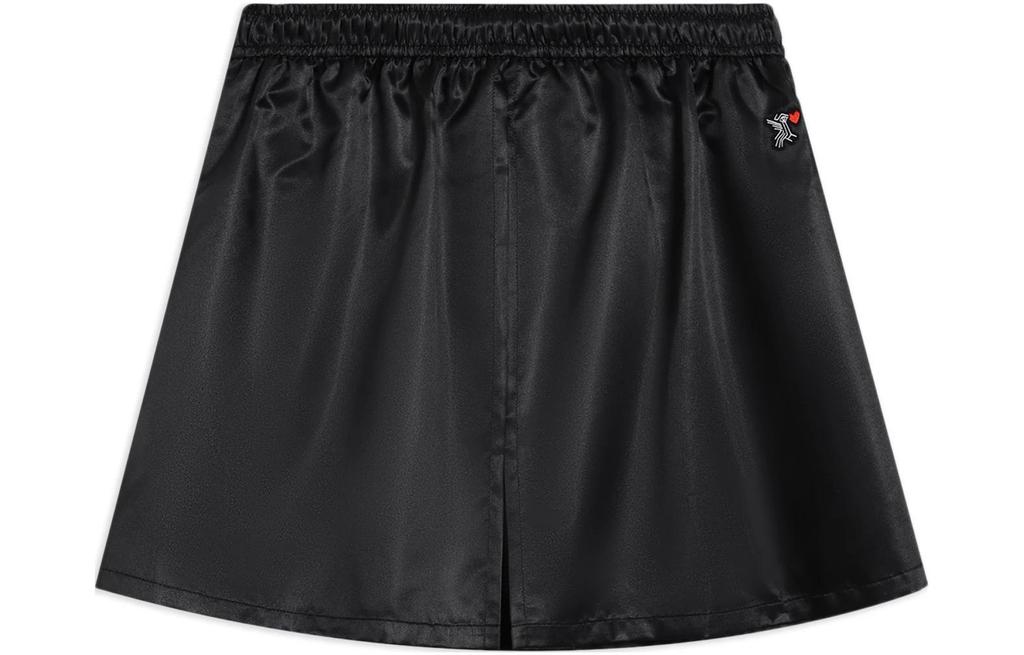 Li Ning Спортивная Модная Коллекция Повседневные Короткие Юбки Женские Черные ASKS122-1