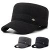 Autumn Winter Men's Hat Middle-Aged and Elderly Flat Top Hat Ear Protection Warm Hat