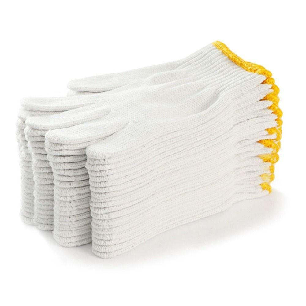 12 Pairs Non-slip Working Gloves Nylon Gardening Gloves  for Outdoor Working