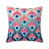 Colorful Mountains With Geometric Shapes Cushion Cover x cm Polyester Velvet Throw Pillow Case For Sofa Bedding Pillowslip